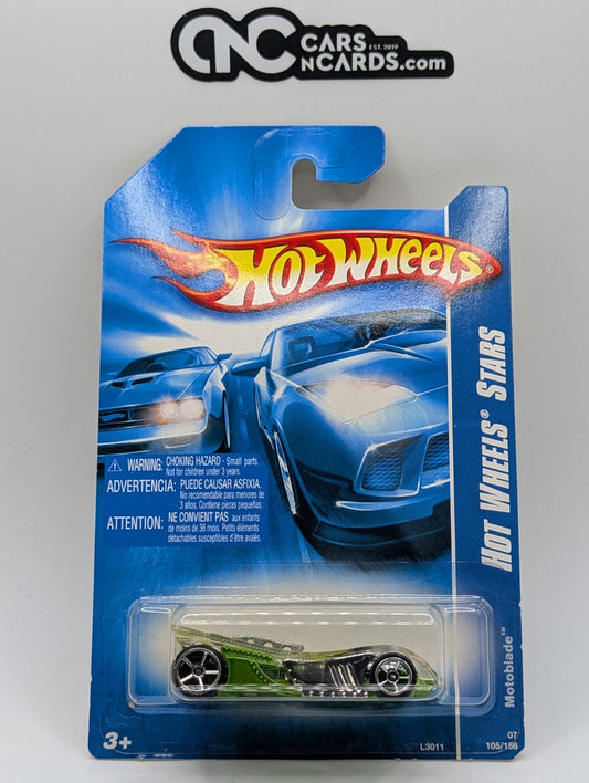 2007 Hot Wheels All Stars Motoblade Green 105/156