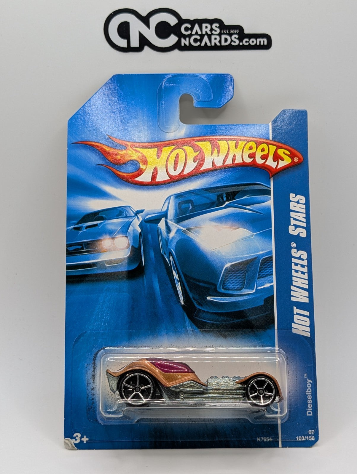 2007 Hot Wheels All Stars Dieselboy Orange 103/156 (Card Damage)