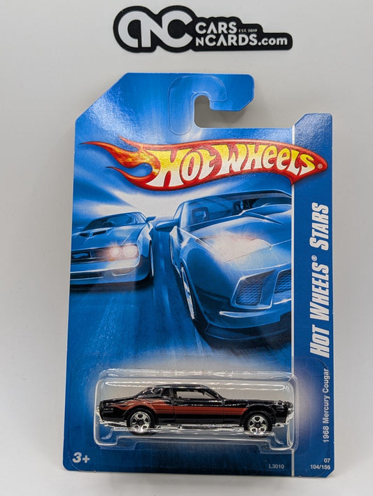 2007 Hot Wheels All Stars 1968 Mercury Cougar Black 104/156