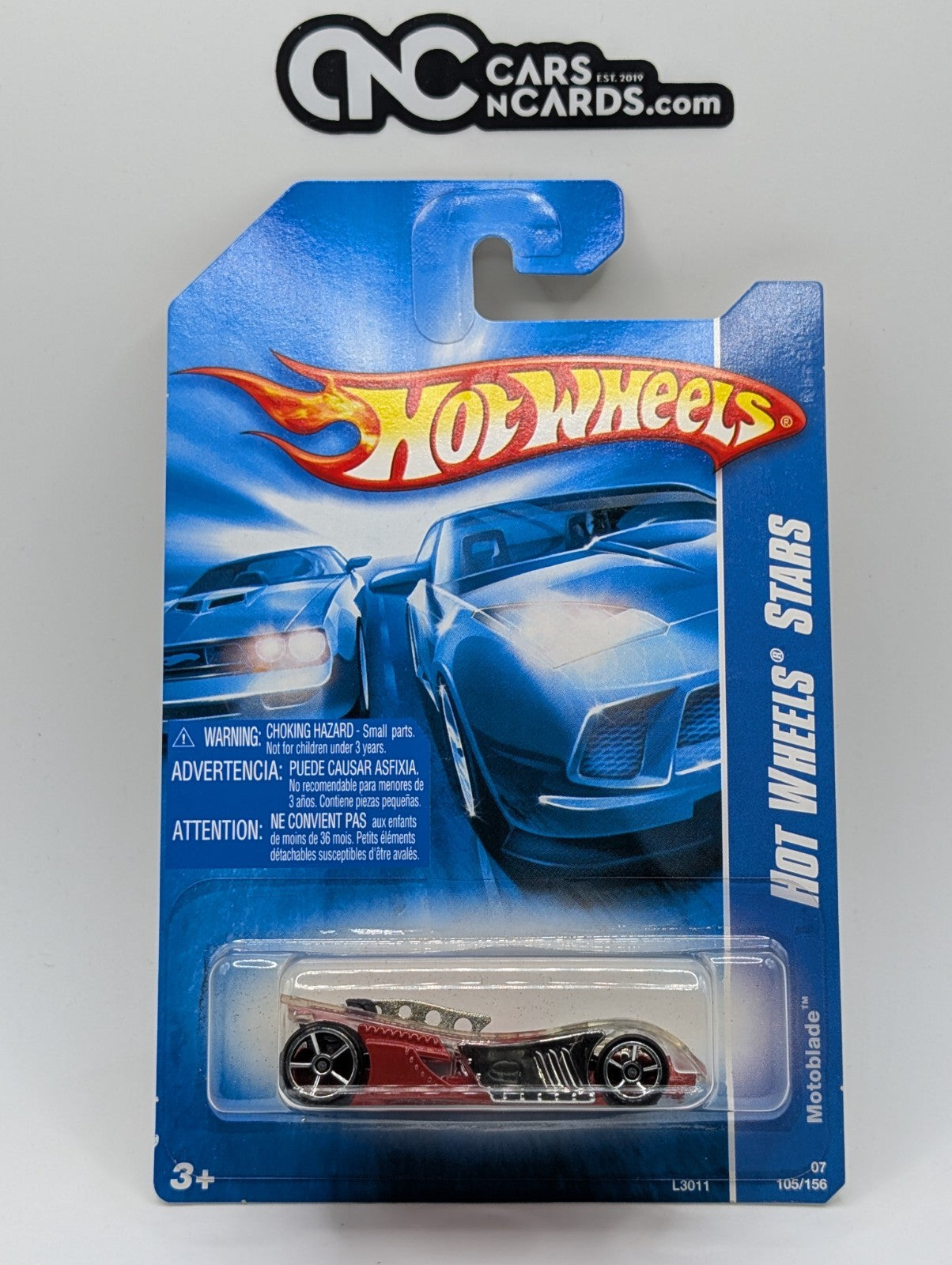 2007 Hot Wheels All Stars Motoblade Red 105/156