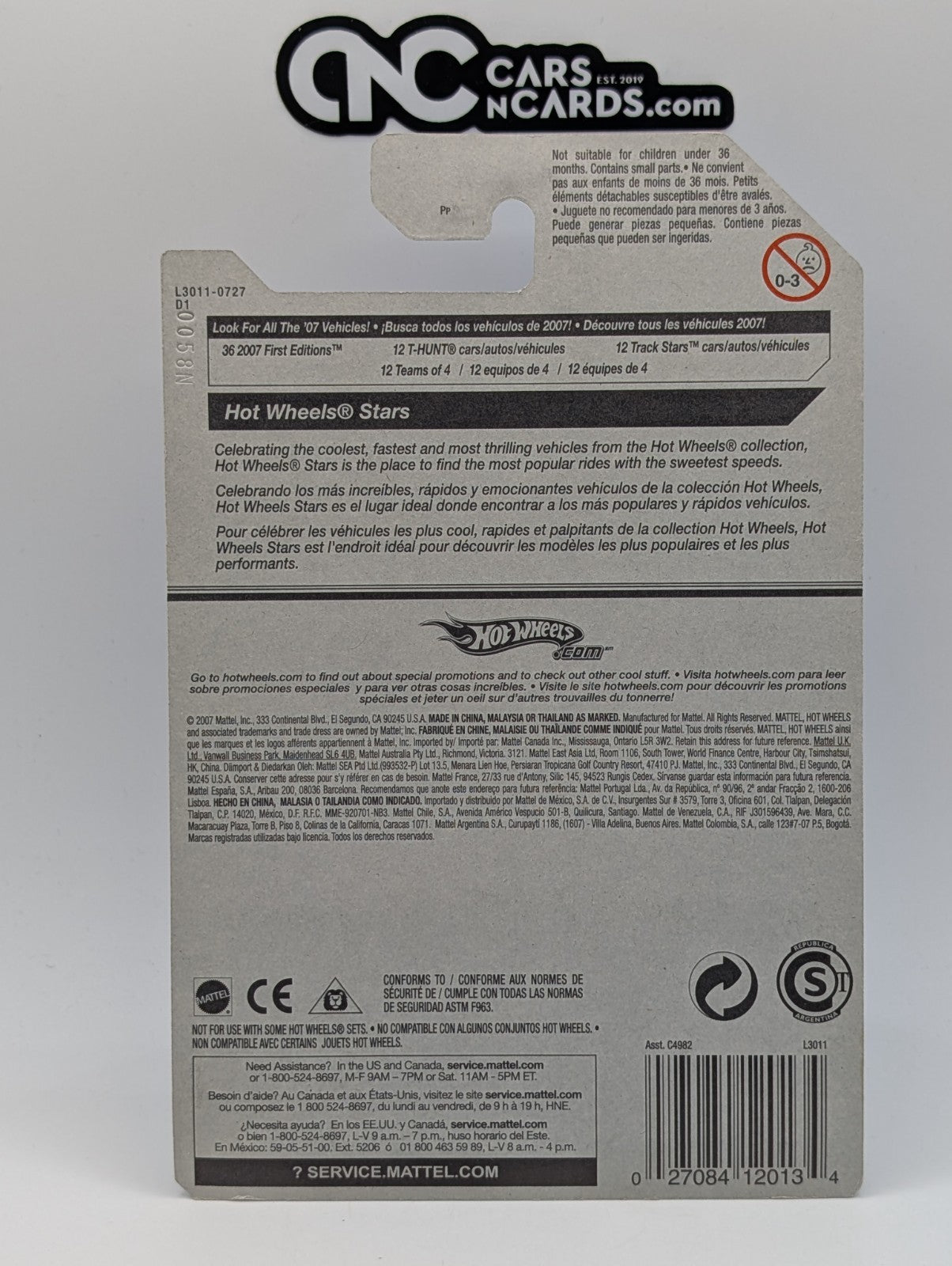 2007 Hot Wheels All Stars Motoblade Red 105/156