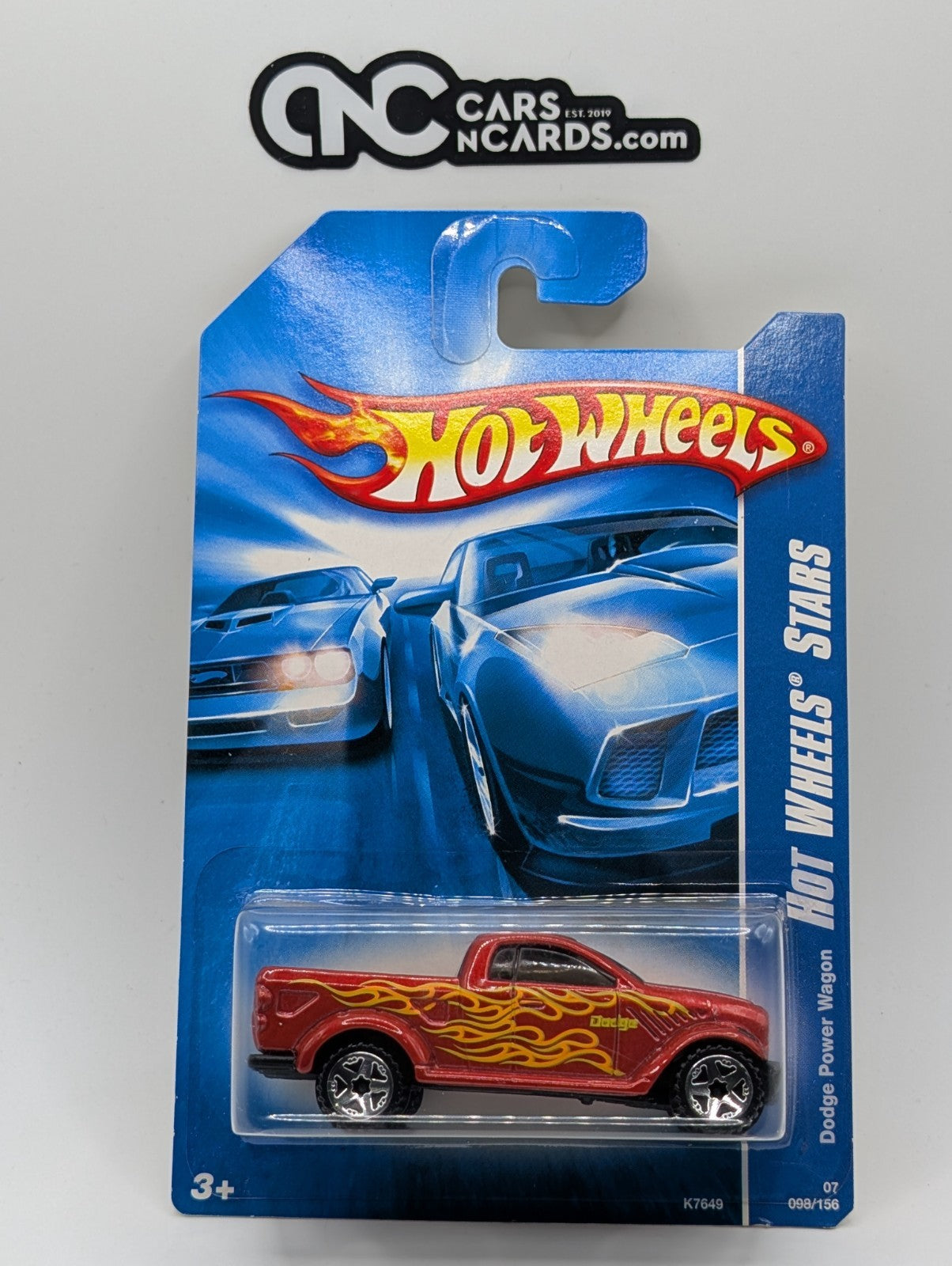 2007 Hot Wheels All Stars Dodge Power Wagon Red 98/156 (Soft Corners)