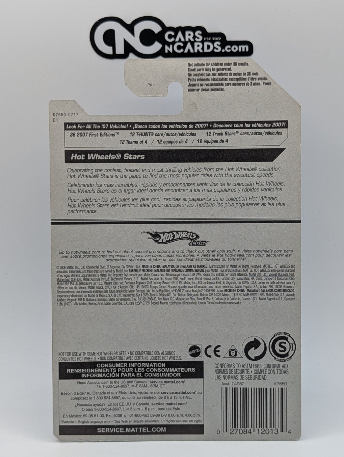 2007 Hot Wheels All Stars Whip Creamer II Purple 99/156