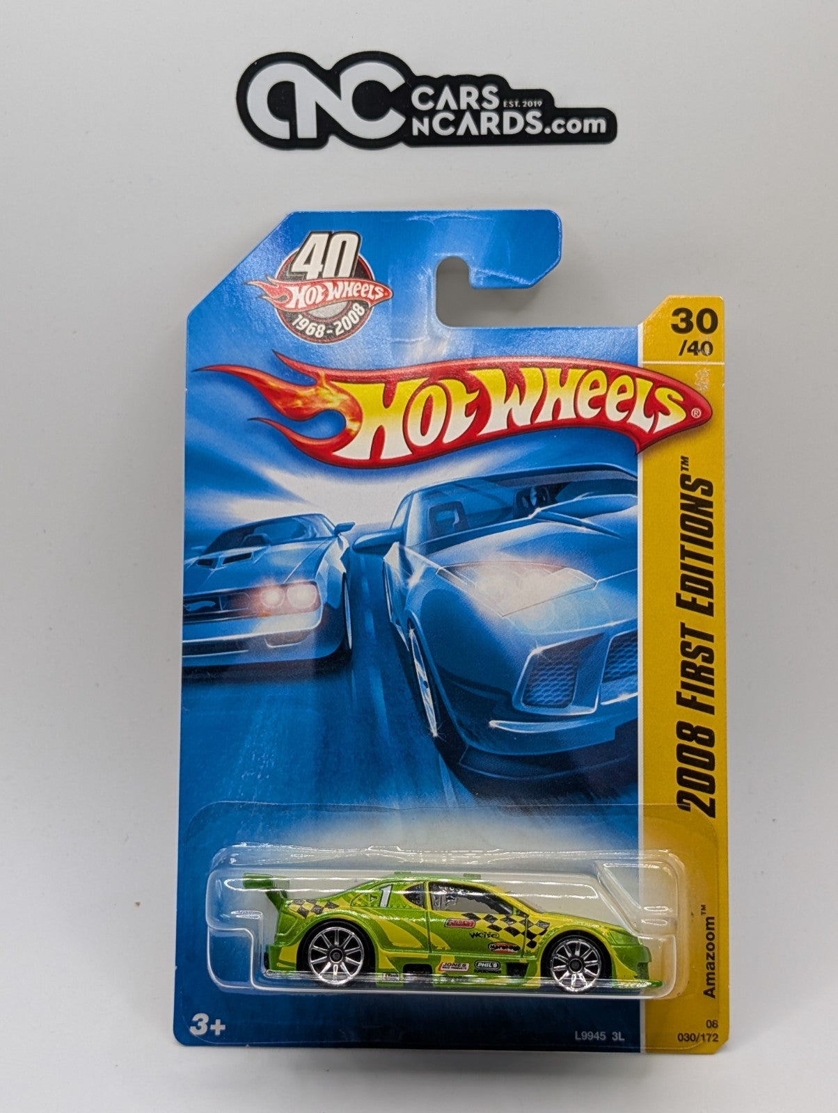2008 Hot Wheels First Editions 30/40 Amazoom Green 30/172
