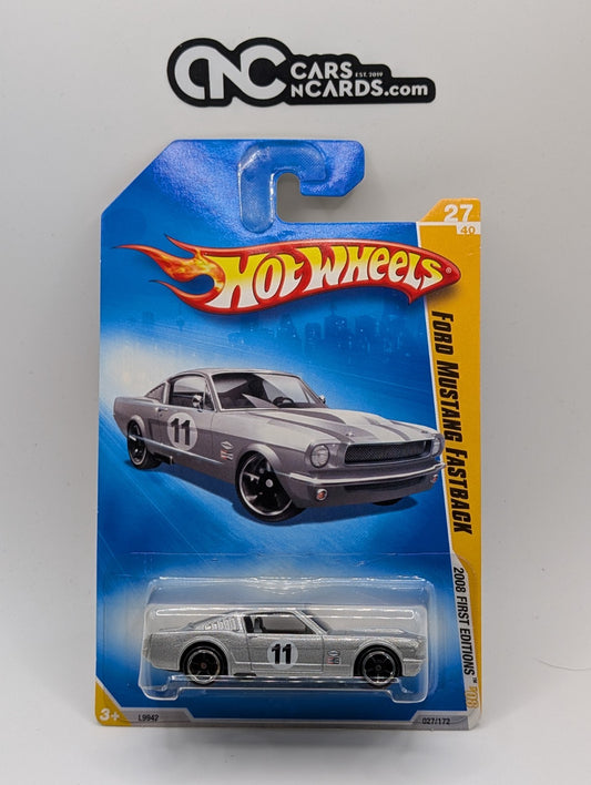 2008 Hot Wheels First Editions 27/40 Ford Mustang Fastback Silver 27/172