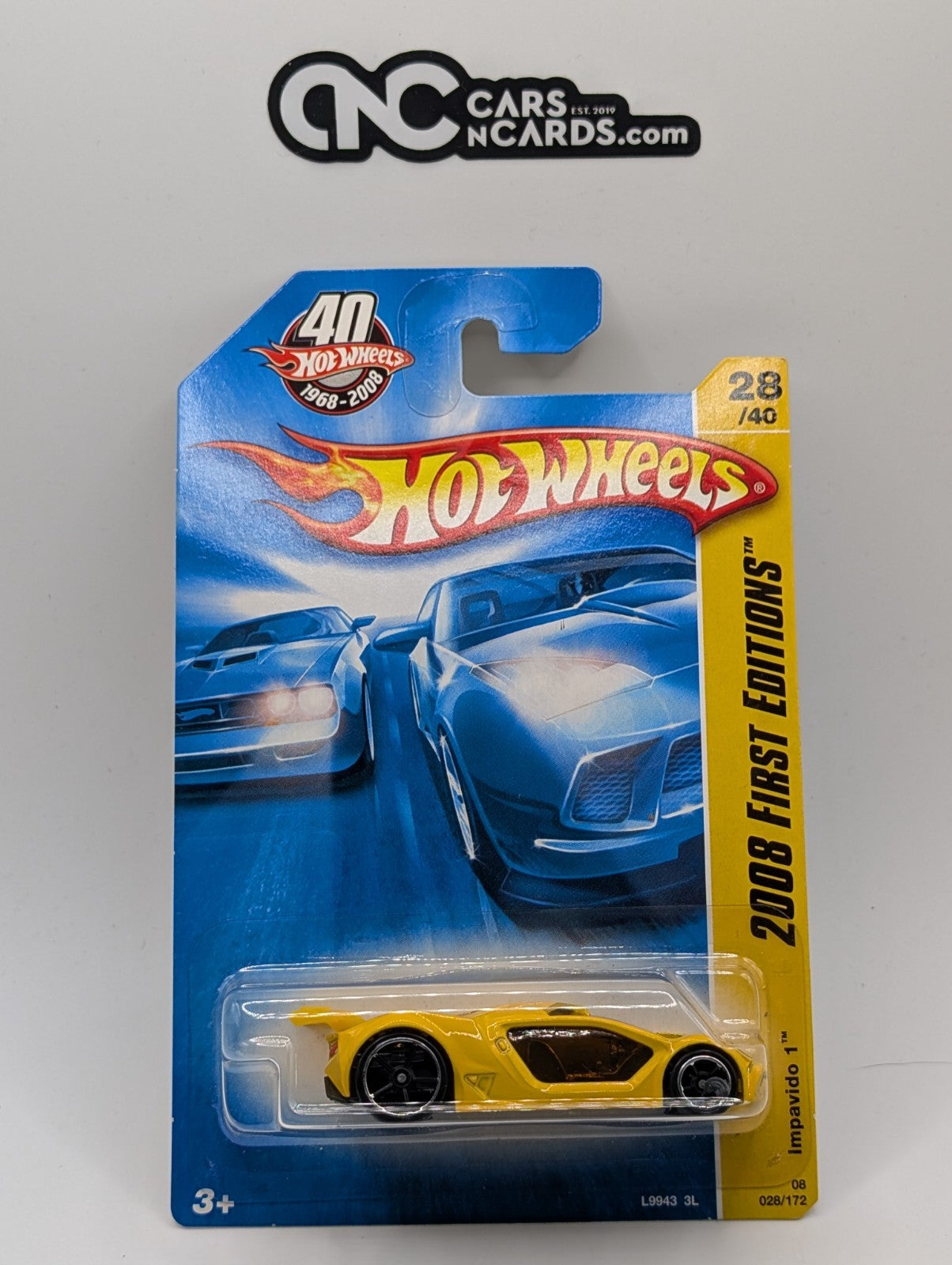 2008 Hot Wheels First Editions 28/40 Impavido 1 Yellow 28/172