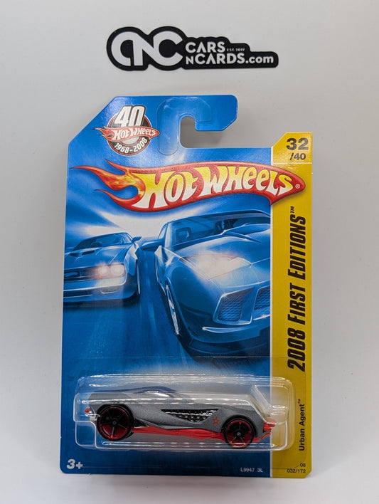 2008 Hot Wheels First Editions 32/40 Urban Agent Gray 32/172