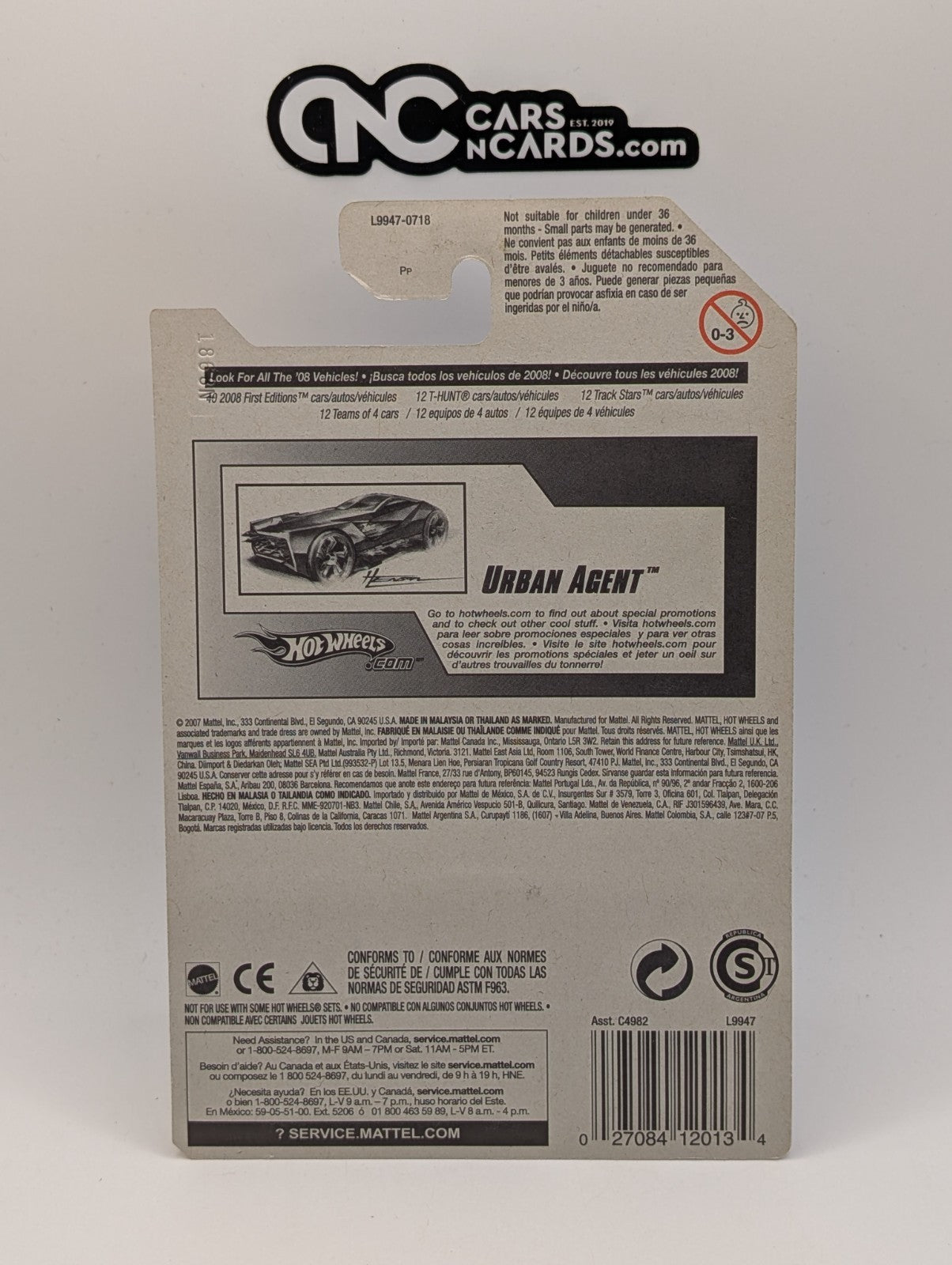 2008 Hot Wheels First Editions 32/40 Urban Agent Gray 32/172