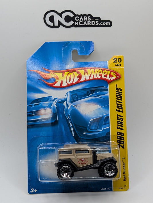 2008 Hot Wheels First Editions 20/40 Bad Mudder 2 Beige 20/172 (Soft Corners)