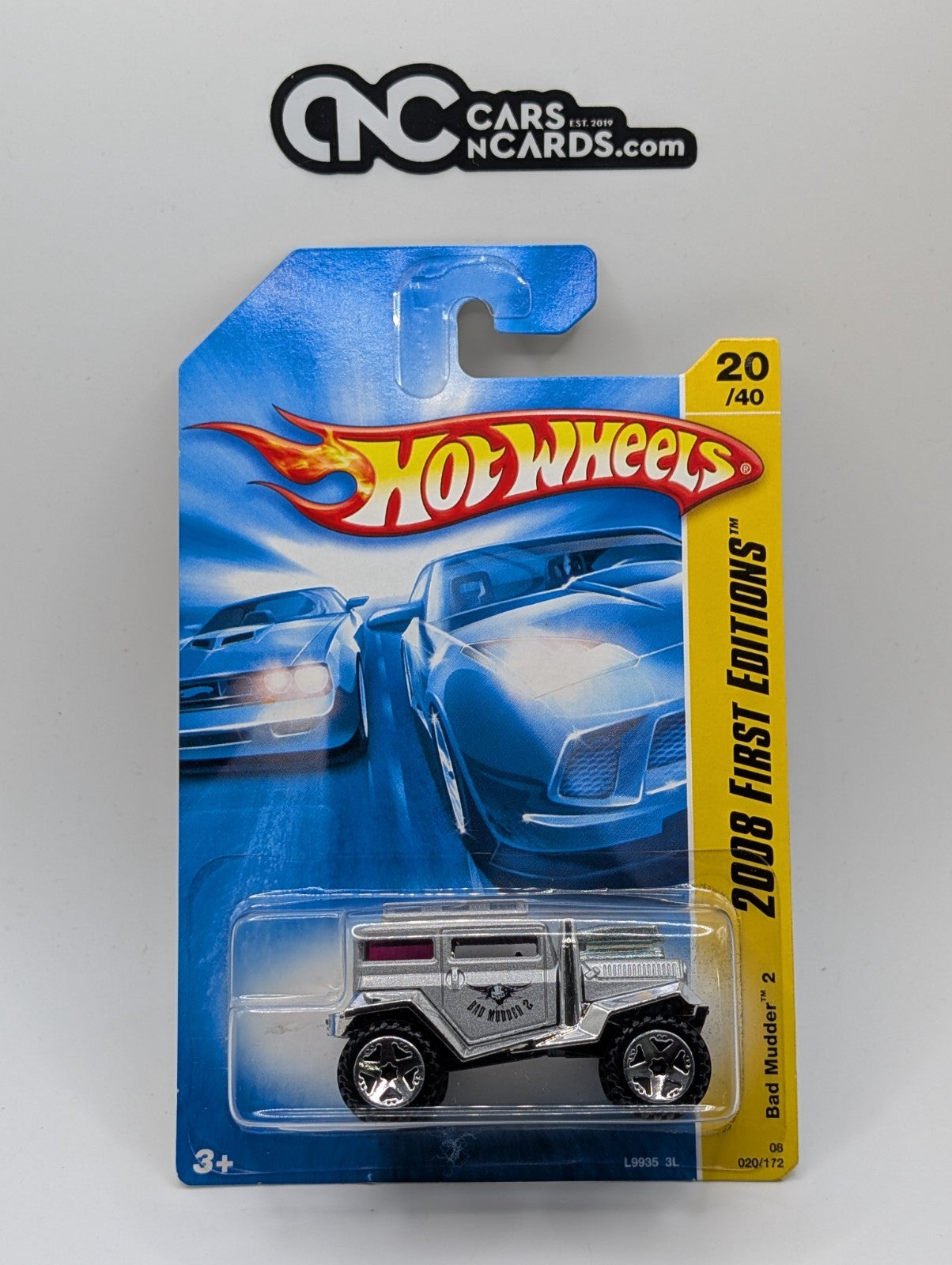 2008 Hot Wheels First Editions 20/40 Bad Mudder 2 Silver 20/172 (Soft Corners)