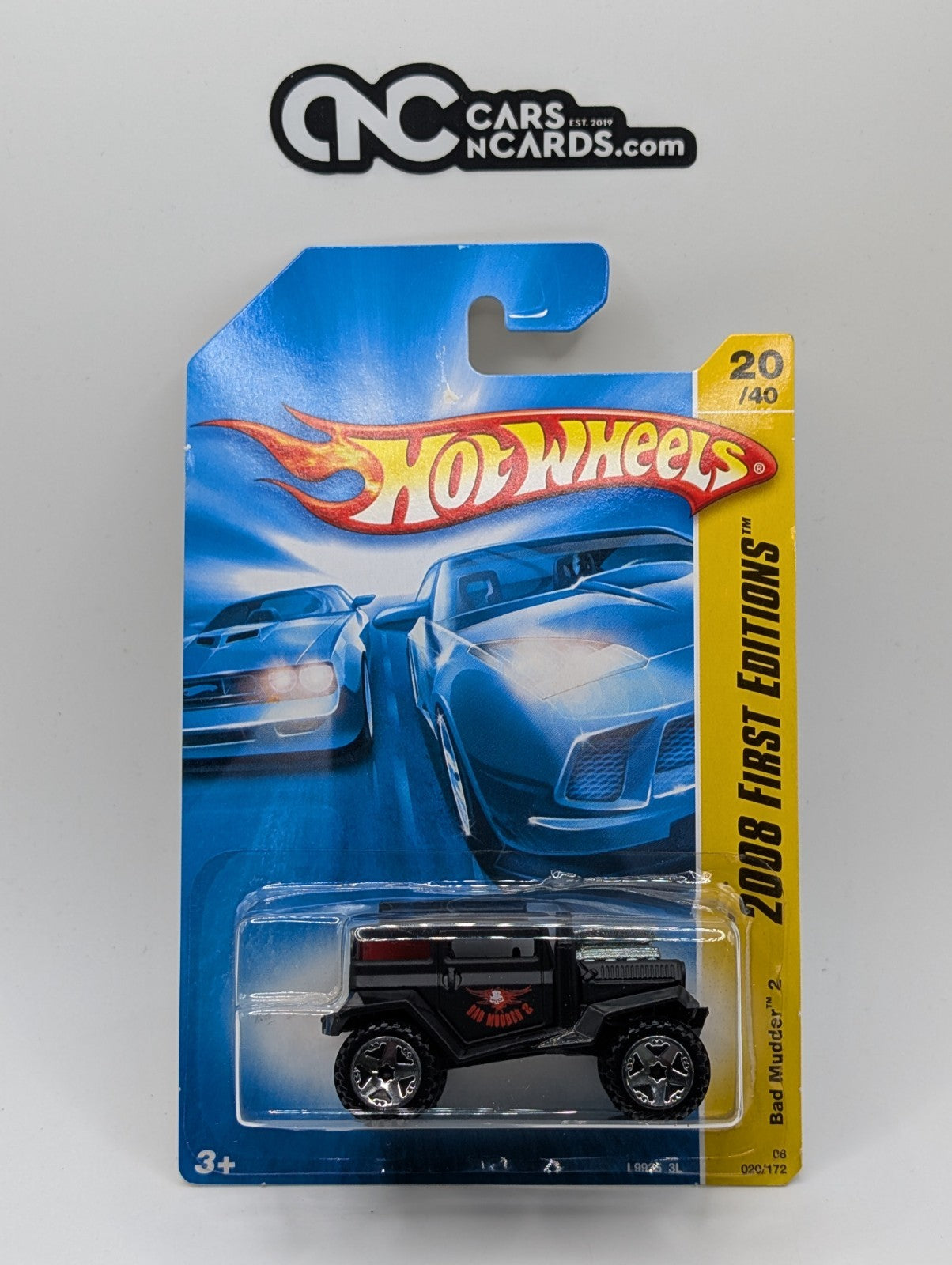 2008 Hot Wheels First Editions 20/40 Bad Mudder 2 Black 20/172 (Soft Corners)