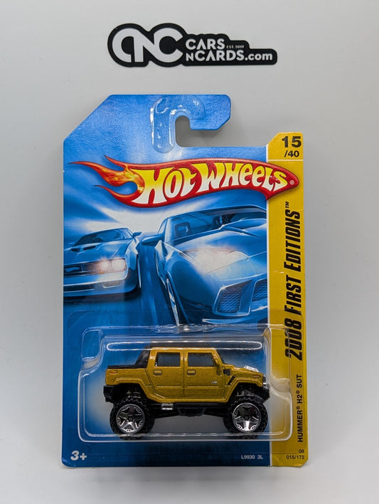 2008 Hot Wheels First Editions 15/40 Hummer H2 SUT Gold 15/172 (Soft Corners)