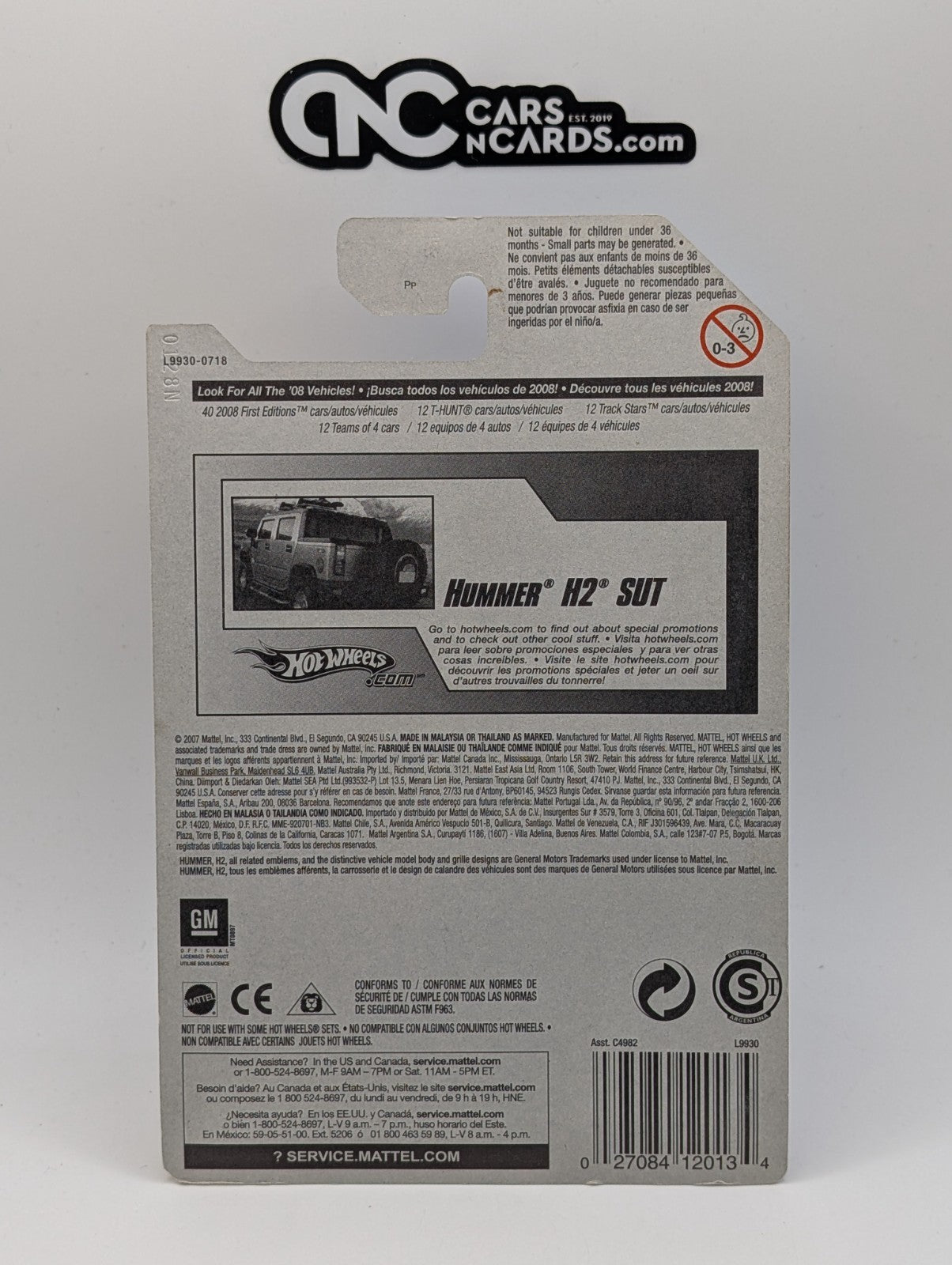 2008 Hot Wheels First Editions 15/40 Hummer H2 SUT Orange 15/172 (Soft Corners)