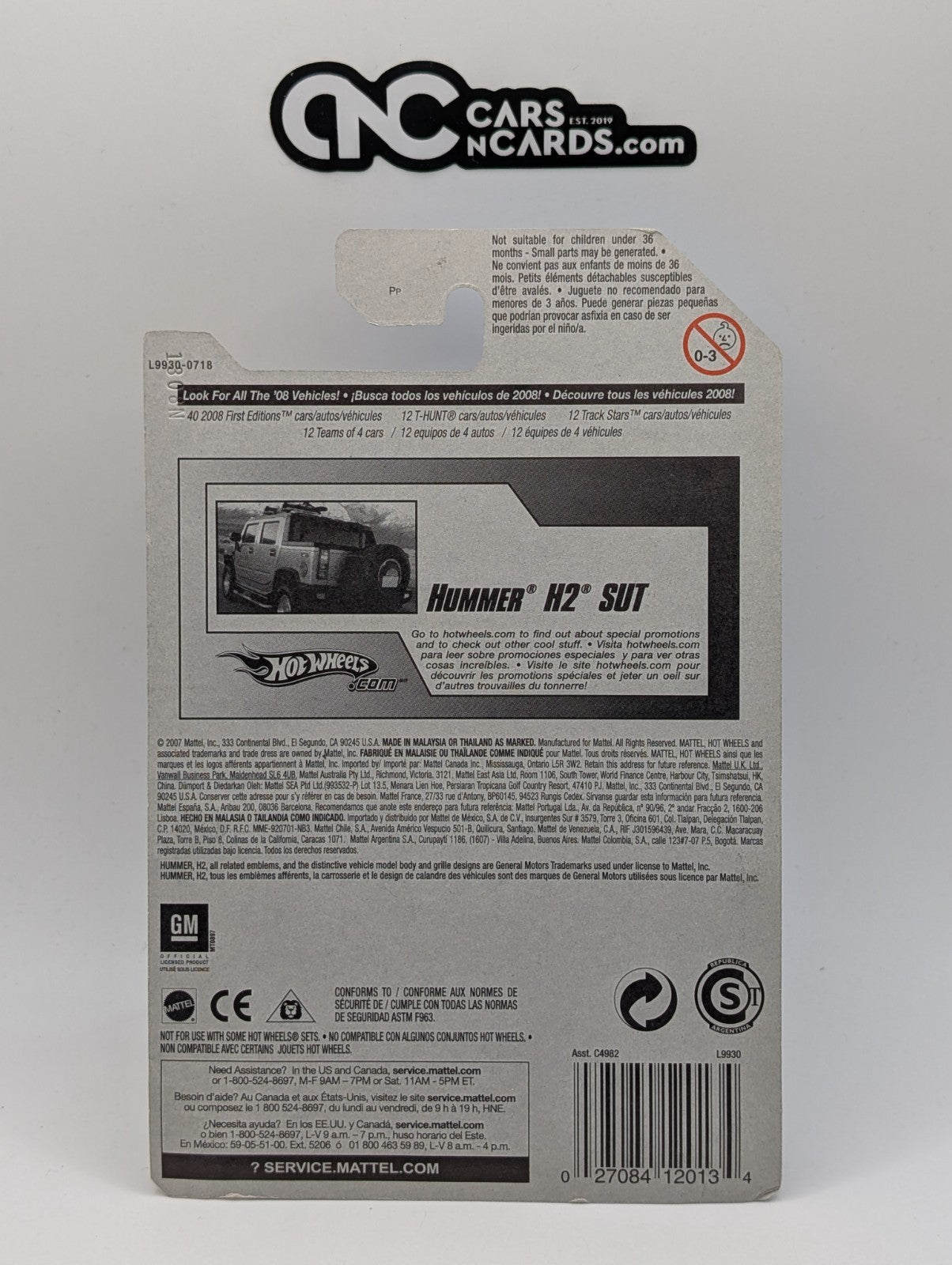 2008 Hot Wheels First Editions 15/40 Hummer H2 SUT Gold 15/172 (Soft Corners)