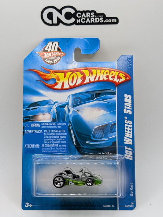 2008 Hot Wheels All Stars 22/36 Go Kart Green 62/172 (Soft Corners)