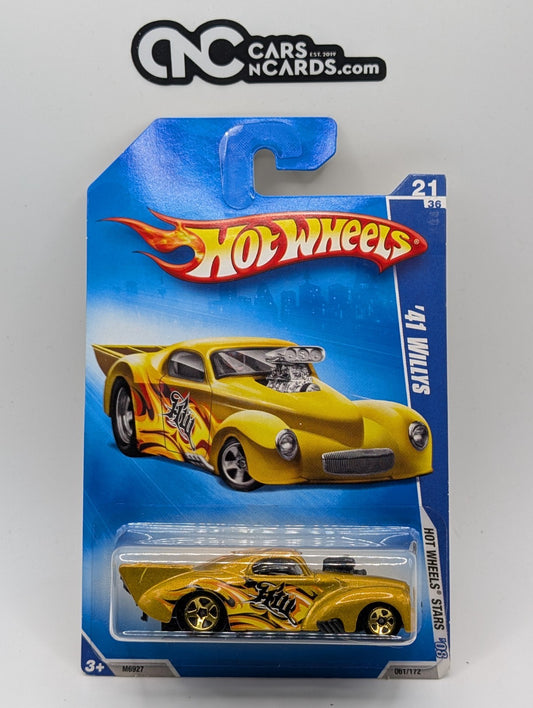 2008 Hot Wheels All Stars 21/36 '41 Willys Gold 61/172 (Soft Corners)