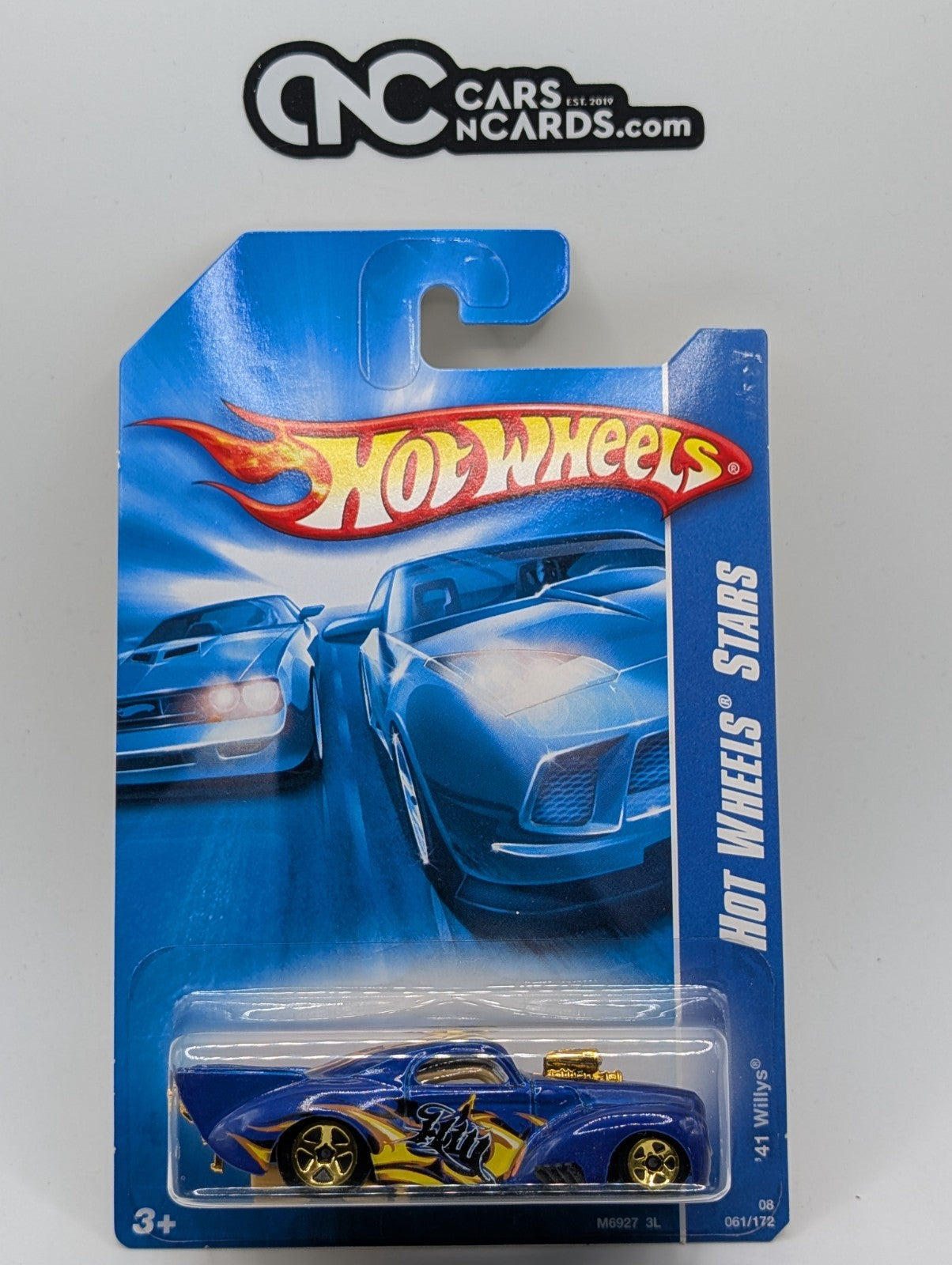 2008 Hot Wheels All Stars 21/36 '41 Willys Blue 61/172 (Soft Corners)