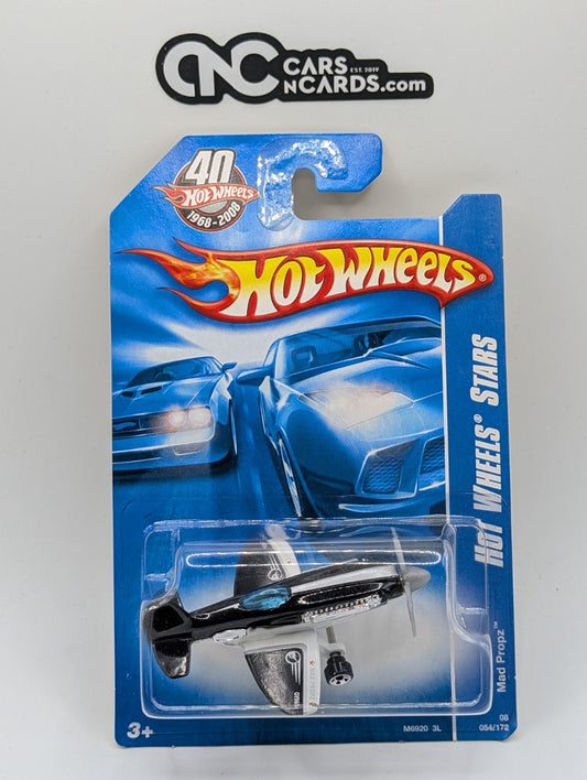 2008 Hot Wheels All Stars 14/36 Mad Propz Black 54/172 (Soft Corners)