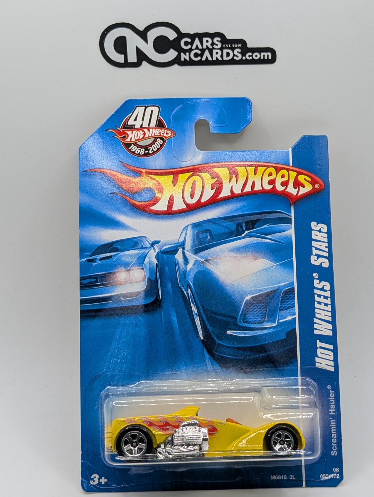 2008 Hot Wheels All Stars 13/36 Screamin' Hauler Yellow 53/172 (Soft Corners)