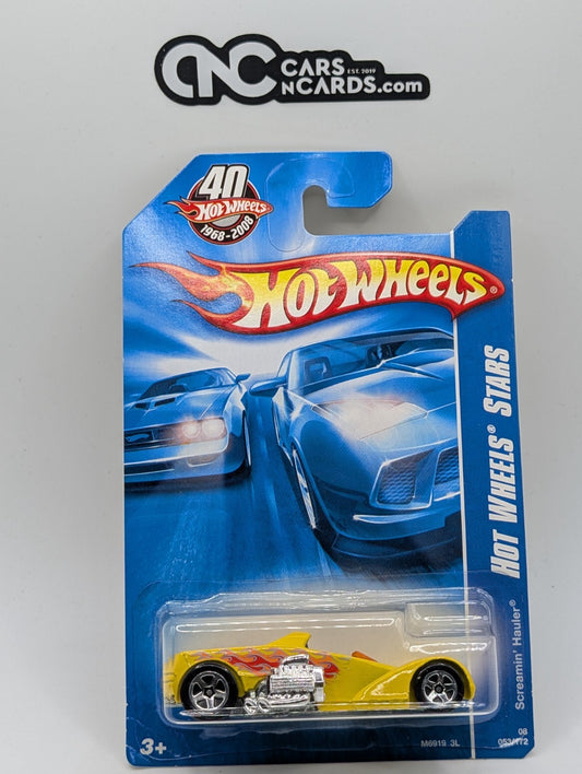 2008 Hot Wheels All Stars 13/36 Screamin' Hauler Yellow 53/172 (Soft Corners)