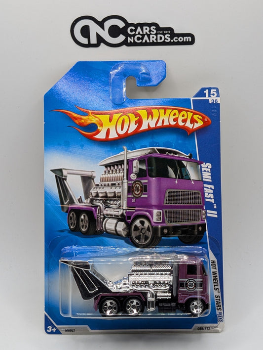 2008 Hot Wheels All Stars 15/36 Semi Fast II Purple 55/172 (Soft Corners)