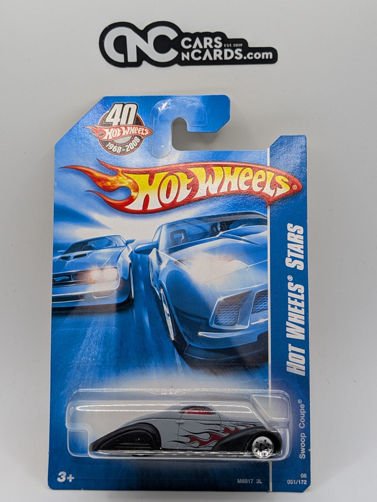 2008 Hot Wheels All Stars 11/36 Swoop Coupe Gray 51/172 (Soft Corners)