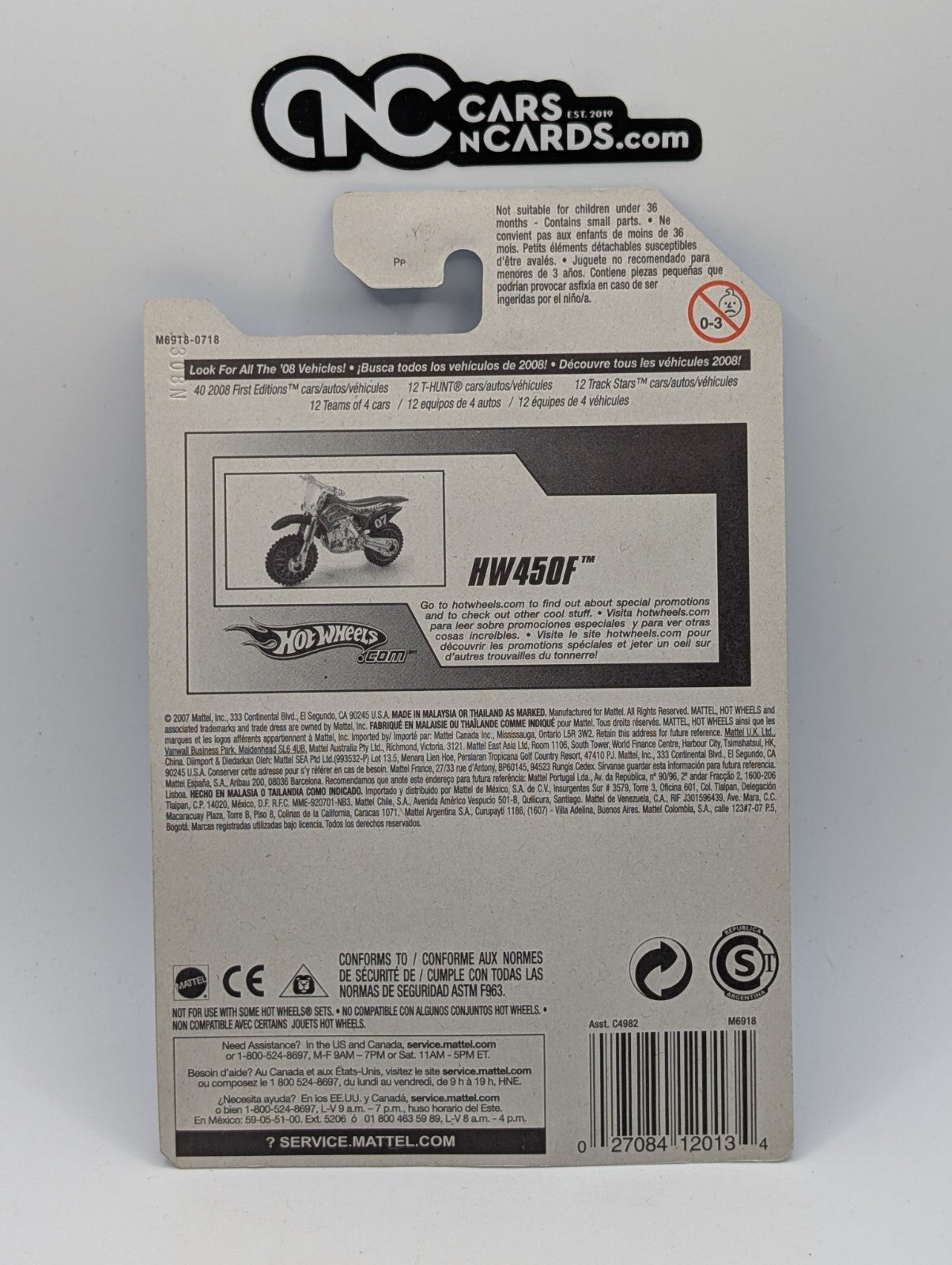 2008 Hot Wheels All Stars 12/36 HW450F Blue 52/172 (Soft Corners)