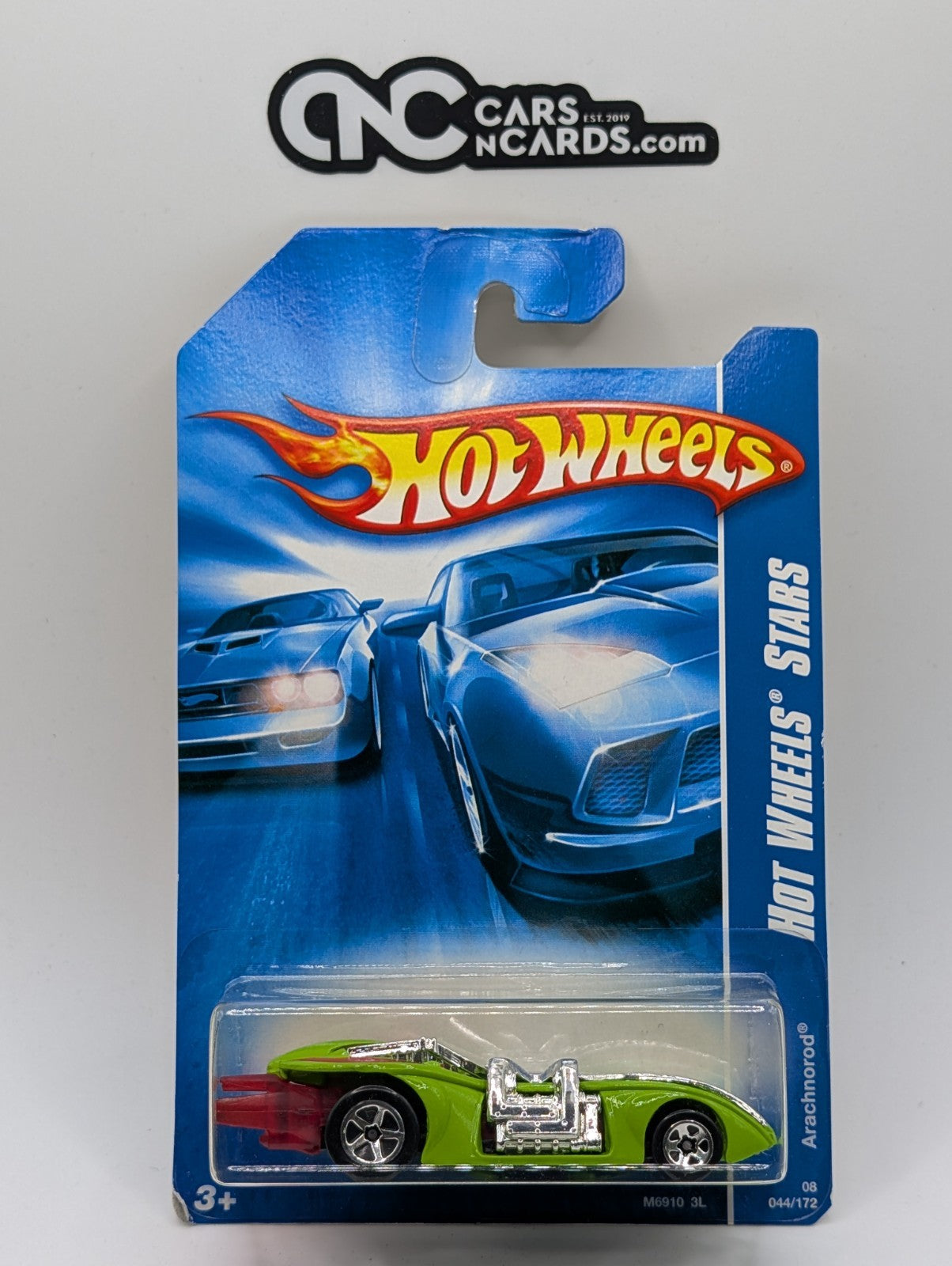 2008 Hot Wheels All Stars 4/36 Arachnorod Green 44/172 (Card Damage)