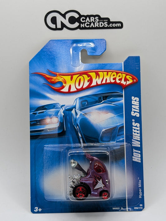 2008 Hot Wheels All Stars 16/36 Hyper Mite Purple 56/172 (Soft Corners)