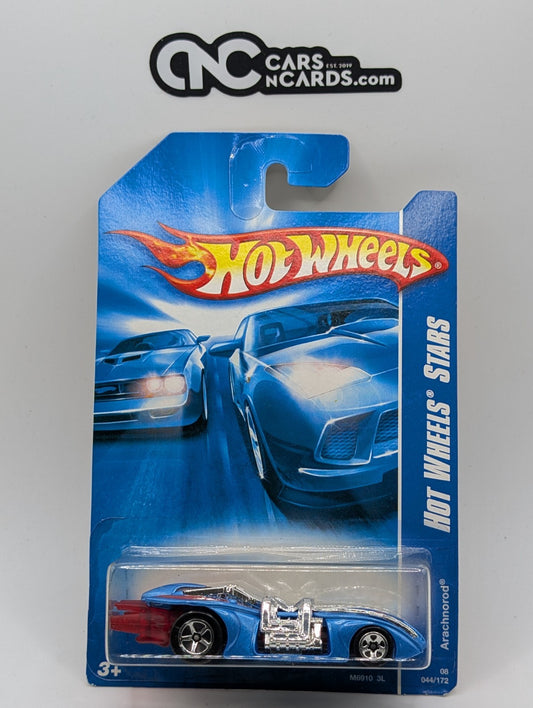 2008 Hot Wheels All Stars 4/36 Arachnorod Blue 44/172 (Soft Corners)