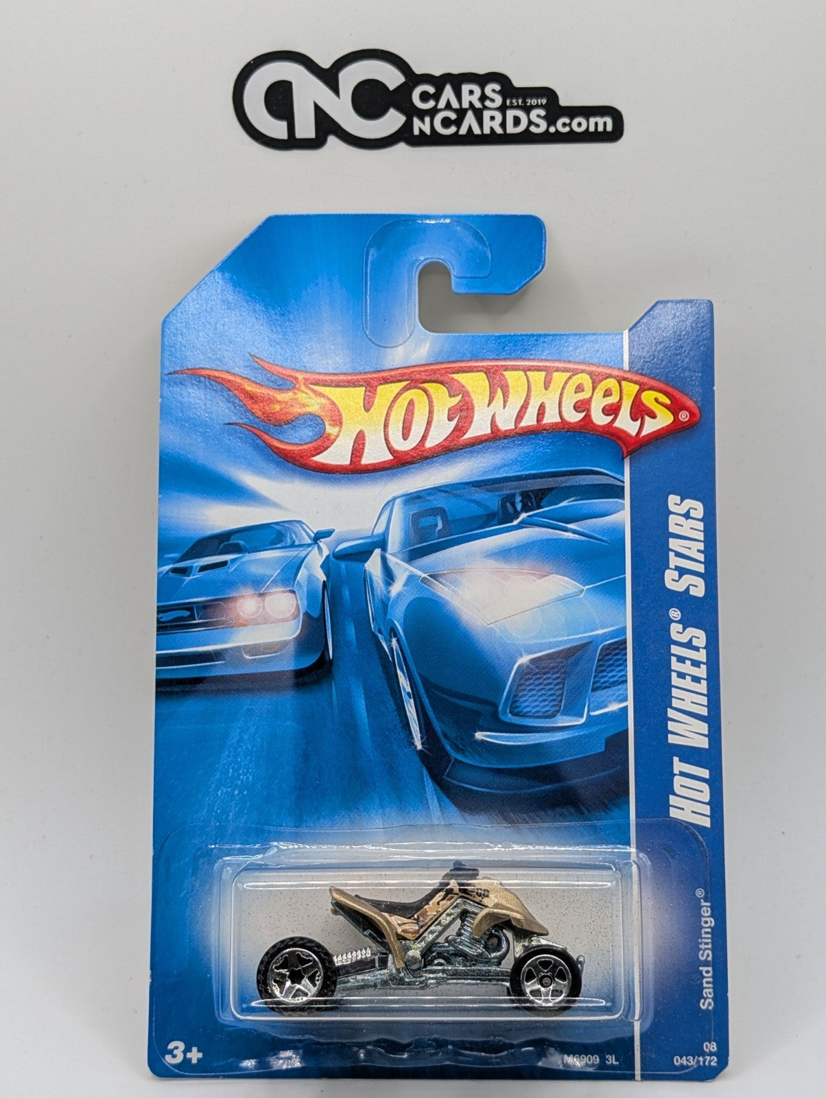 2008 Hot Wheels All Stars 3/36 Sand Stinger Gold 43/172 (Soft Corners)