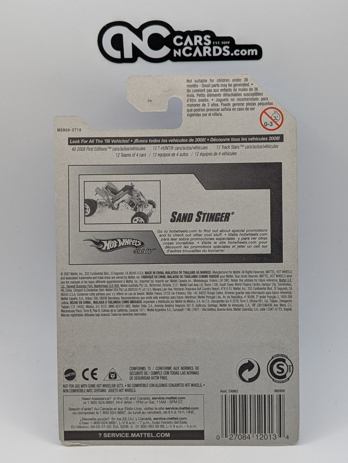 2008 Hot Wheels All Stars 3/36 Sand Stinger Green 43/172 (Soft Corners)