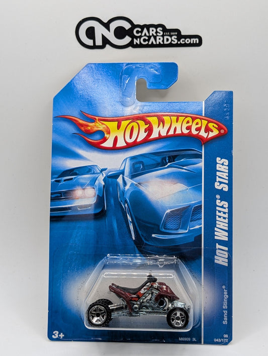 2008 Hot Wheels All Stars 3/36 Sand Stinger Red 43/172