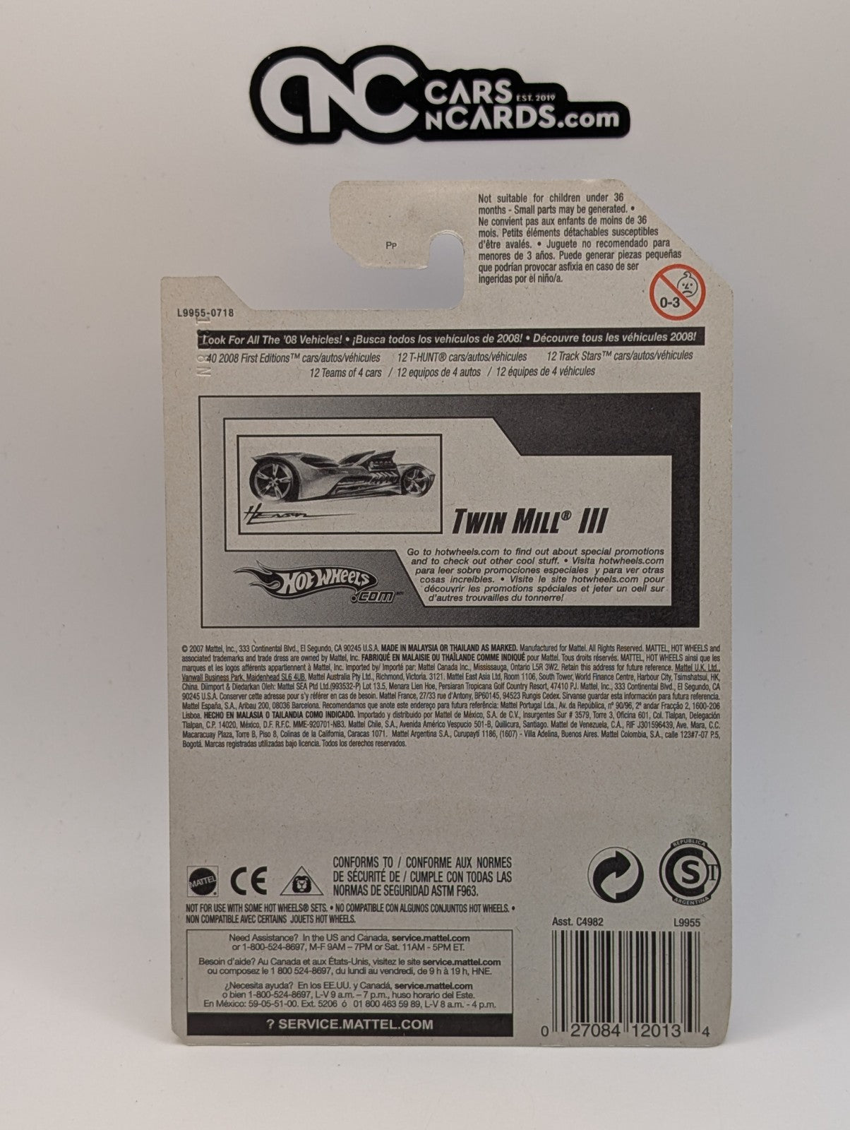 2008 Hot Wheels First Editions 40/40 Twin Mill II Orange 40/172