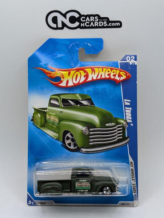 2008 Hot Wheels All Stars 2/36 La Troca Green 42/172 (Card Crease)