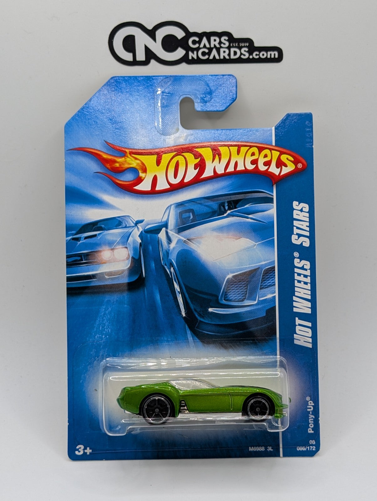 2008 Hot Wheels Stars Pony-Up Green 86/172 (Soft Corners)