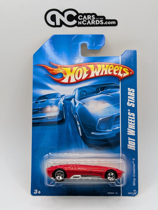 2008 Hot Wheels Stars Whip Creamer II Red 82/172 (Card Damage)