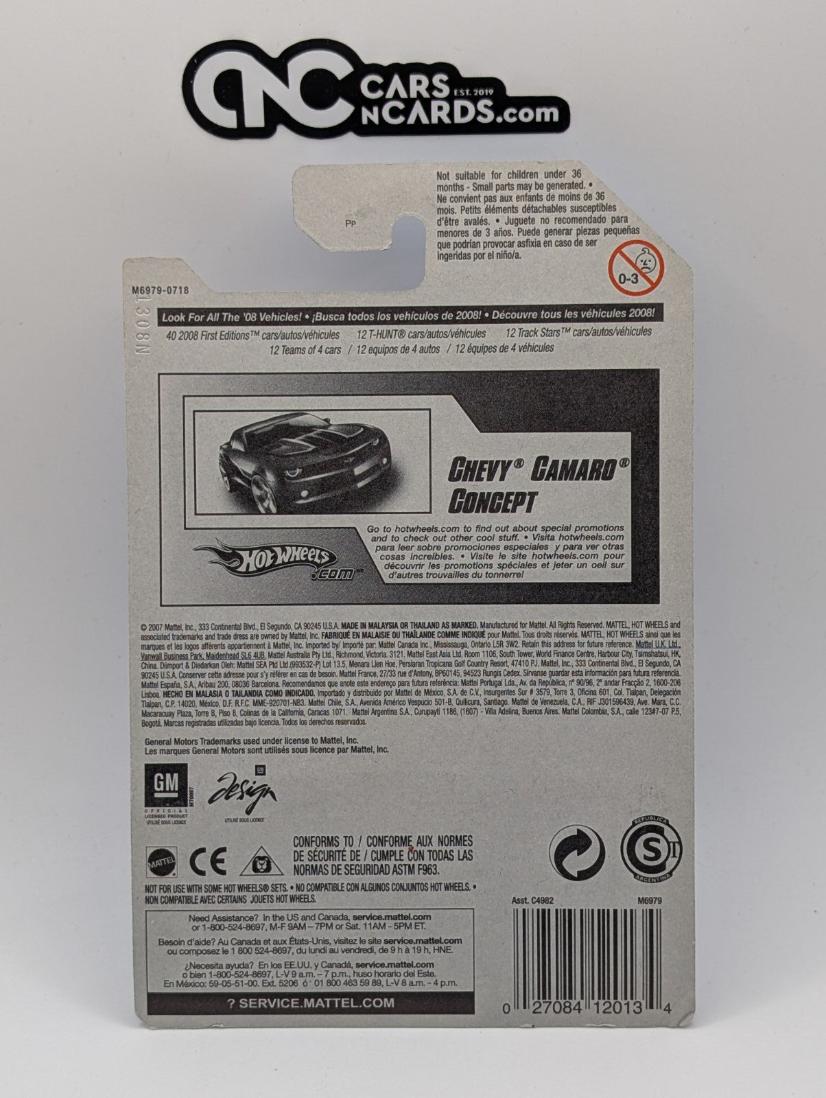 2008 Hot Wheels Stars Chevy Camaro Concept Red 77/172 (Soft Corners)