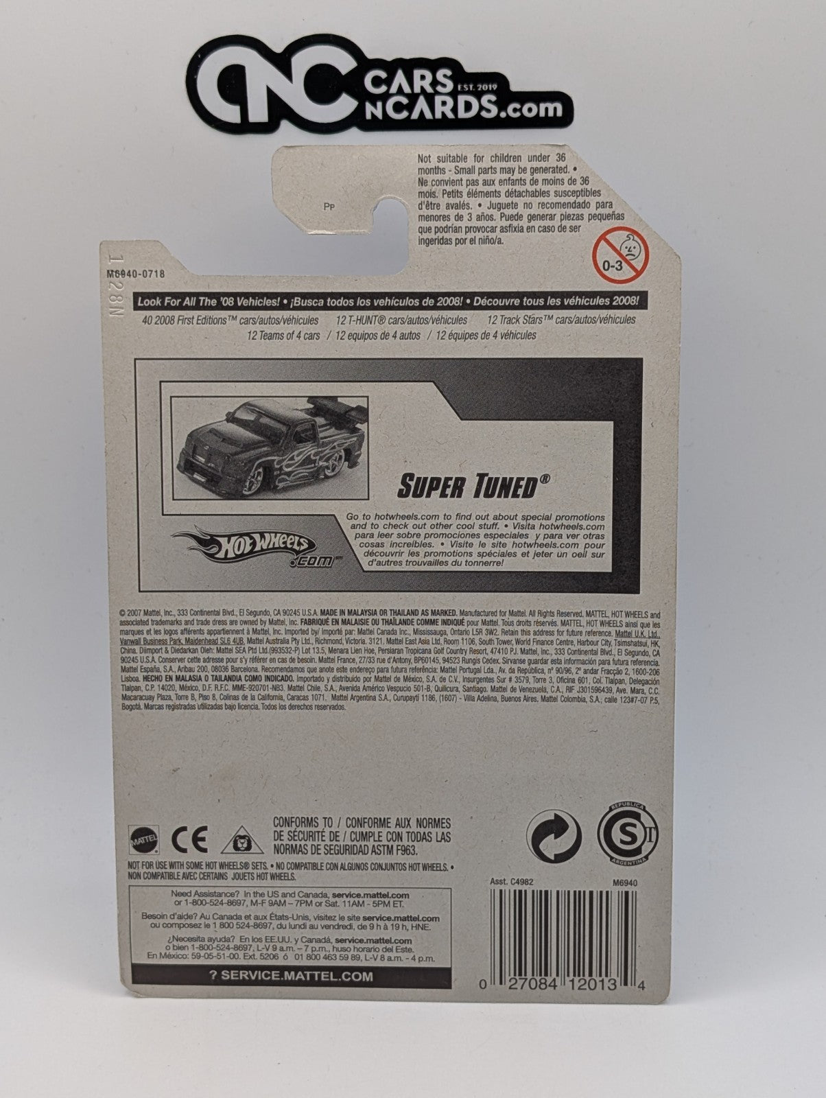 2008 Hot Wheels All Stars 34/36 Super Tuned White 74/172 (Soft Corners)