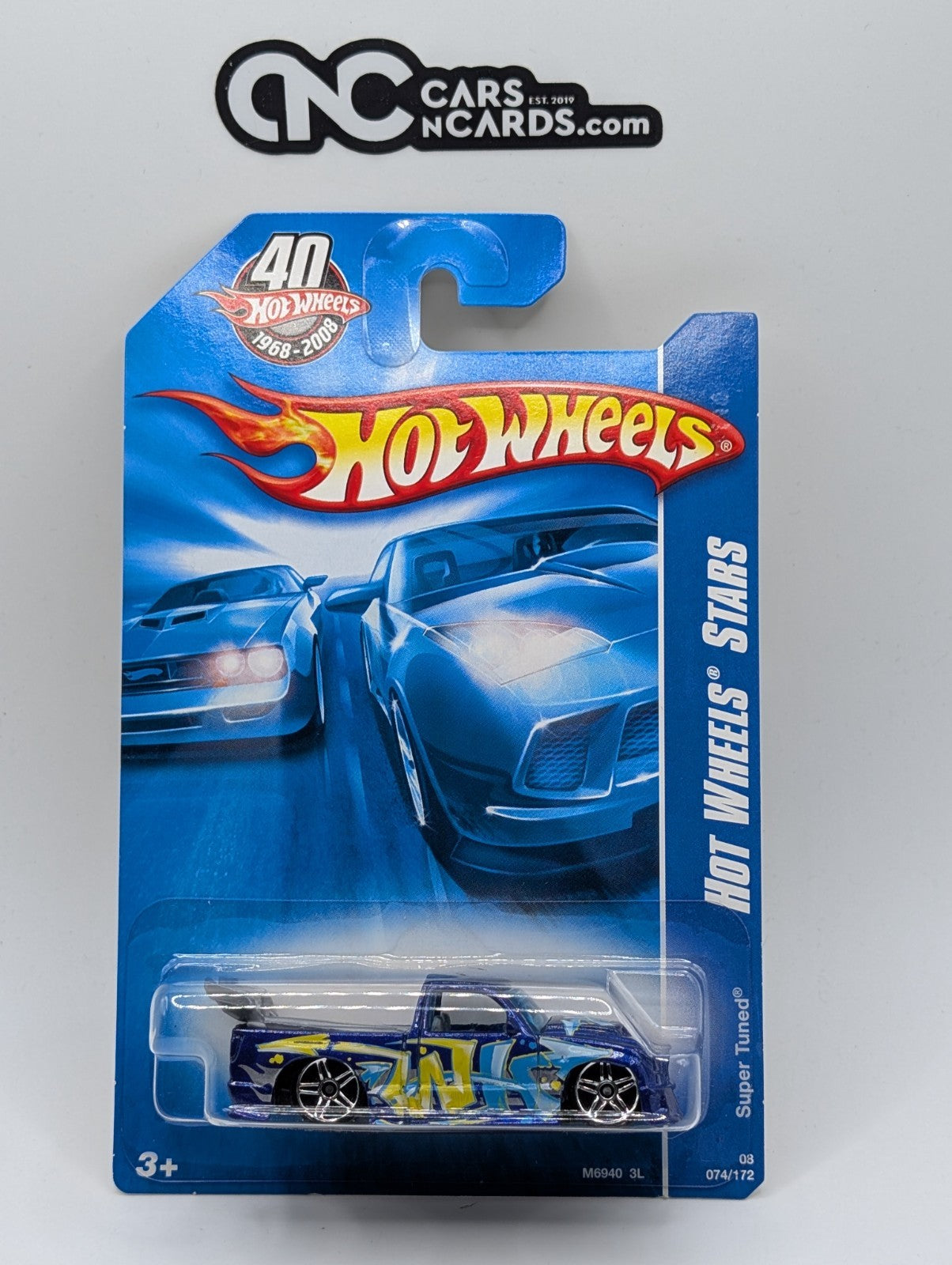 2008 Hot Wheels All Stars 34/36 Super Tuned Blue 74/172 (Soft Corners)