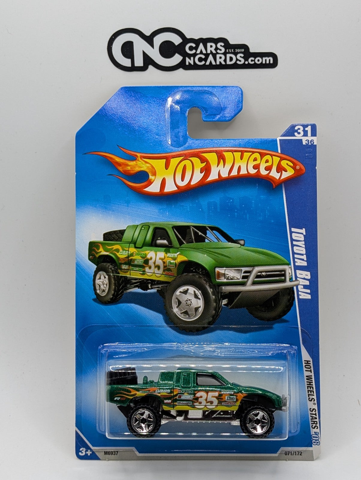 2008 Hot Wheels All Stars 31/36 Toyota Baja Truck Green 71/172 (Soft Corners)