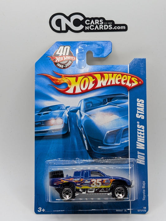 2008 Hot Wheels All Stars 31/36 Toyota Baja Truck Blue 71/172 (Soft Corners)