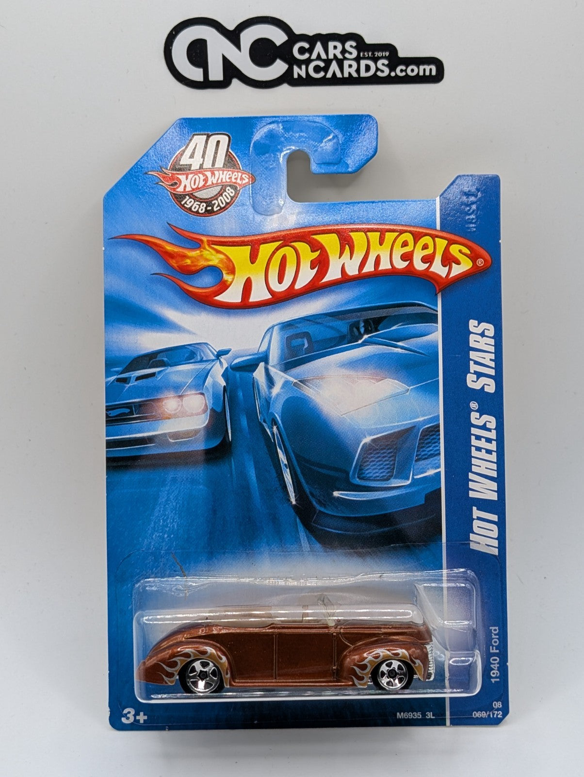 2008 Hot Wheels All Stars 29/36 '40 Ford Brown 69/172 (Soft Corners)