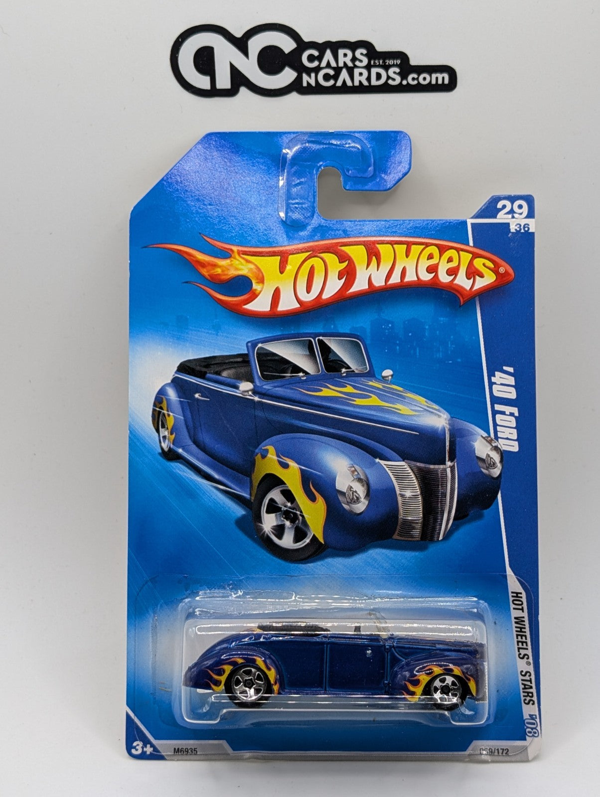 2008 Hot Wheels All Stars 29/36 '40 Ford Blue 69/172 (Soft Corners)