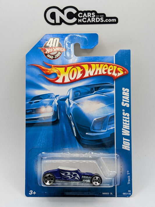 2008 Hot Wheels All Stars 27/36 Track T Blue 67/172 (Soft Corners)