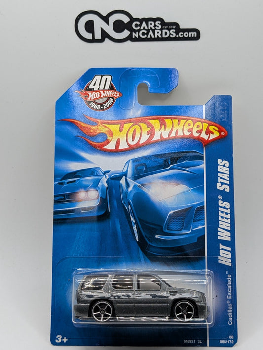2008 Hot Wheels All Stars 25/36 07 Cadillac Escalade Gray 65/172 (Soft Corners)