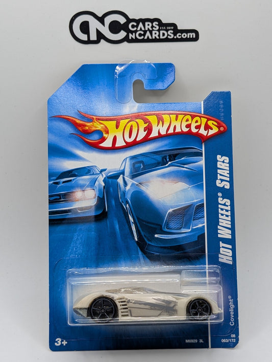 2008 Hot Wheels All Stars 23/36 Covelight White 63/172 (Card Damage)