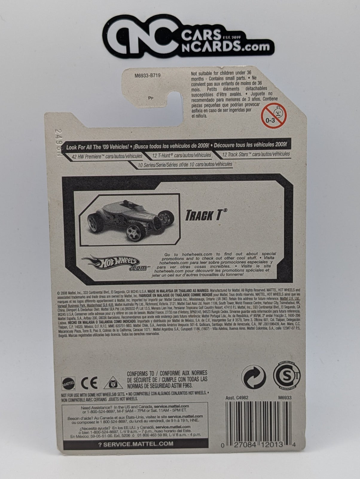 2008 Hot Wheels All Stars 27/36 Track T Orange 67/172 (Soft Corners)