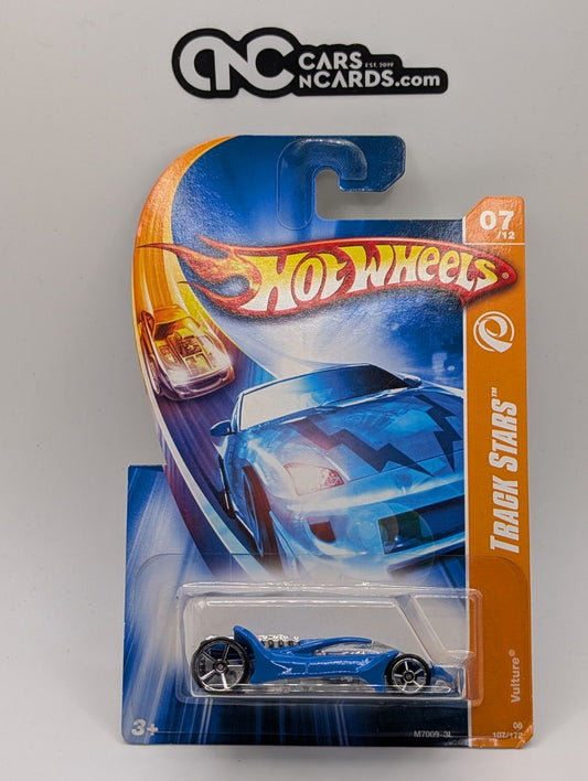 2008 Hot Wheels Track Stars 7/12 Vulture Blue 107/172 (Damaged)