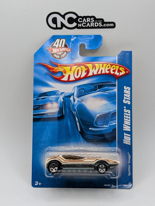 2008 Hot Wheels Stars Splittin' Image White 96/172 (Soft Corners)